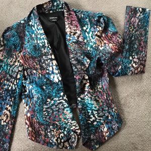 BEBE lightweight Blazer | snakeskin print